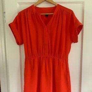 J. Crew Orange Dress w/ Pockets
